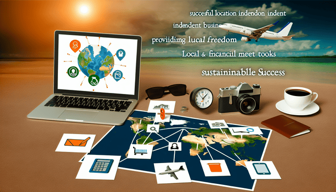 An image illustrating ortsunabhängiges Business aufbauen