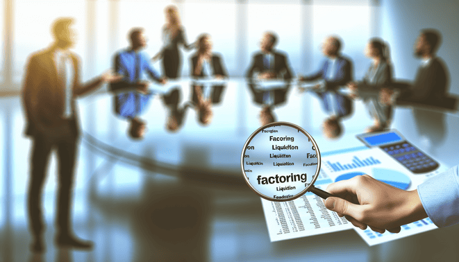 An image illustrating Factoring Funktionsweise